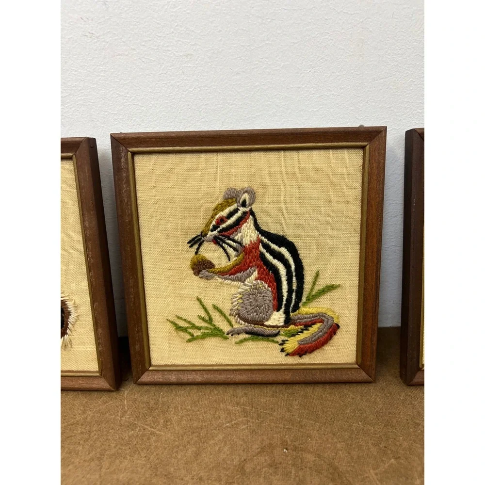N/A vintage crewel